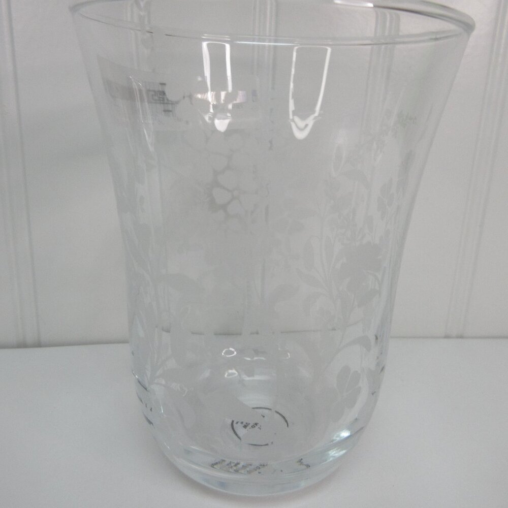 Set of 4 Pioneer Woman Daisy Glass Tumbler Clear 18oz